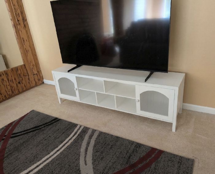 White Farmhouse TV Stand