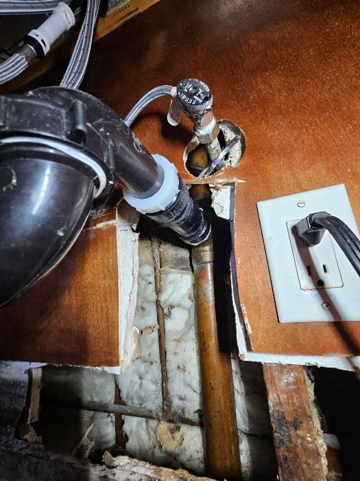 Under-Sink Plumbing Repair