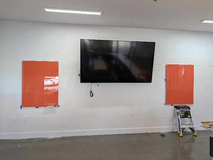 Wall-Mounted Flat Screen TV