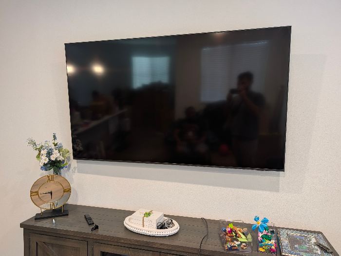 Wall-Mounted Flat-Screen TV