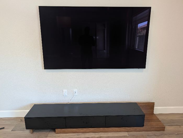 Wall-Mounted Flat Screen TV