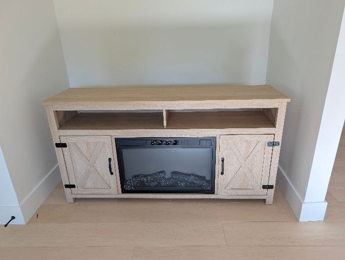 Farmhouse Fireplace TV Stand