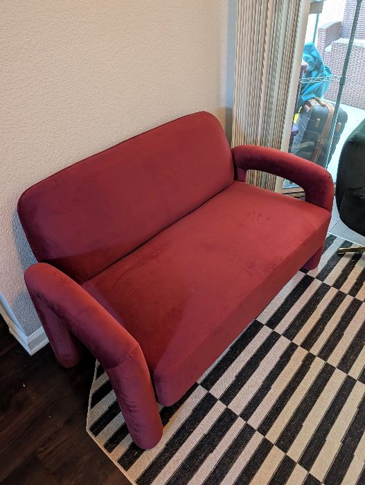 Red Loveseat Sofa