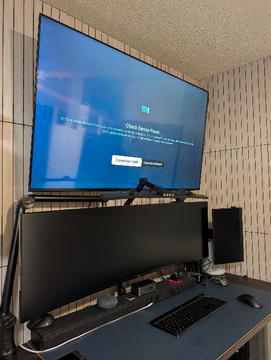 Wall-Mounted Samsung TV