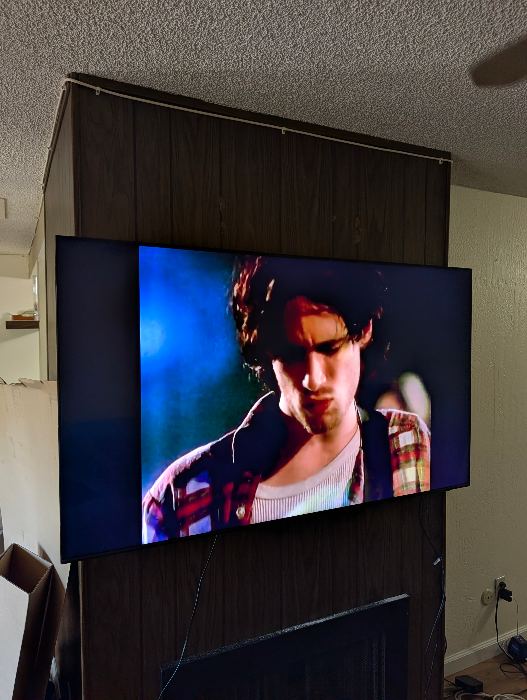 Wall-Mounted Flat Screen TV