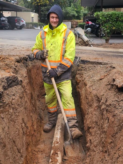 Excavated Utility Trench