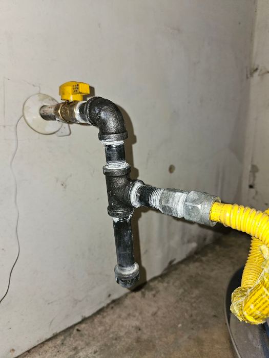 Gas Line Connection