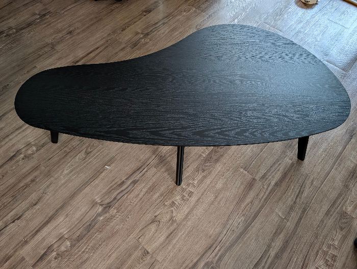 Kidney-Shaped Coffee Table