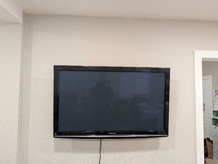 Wall-Mounted Panasonic TV