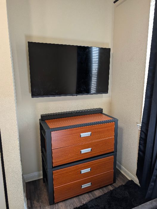 Wall-Mounted Flat Screen TV