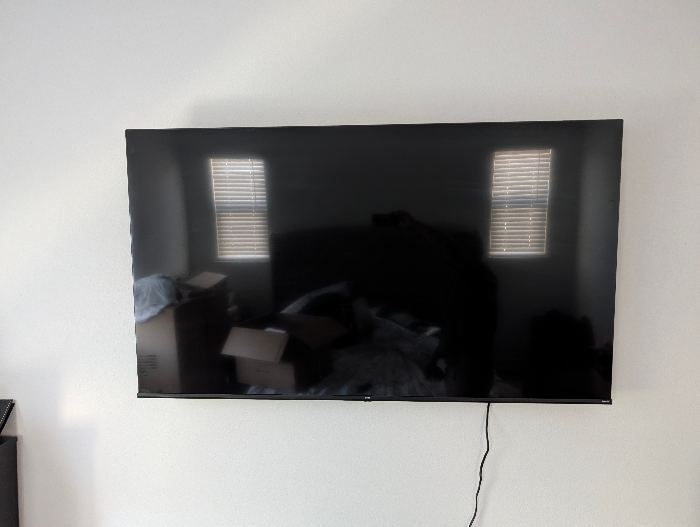 Wall-Mounted Flat-Screen TV