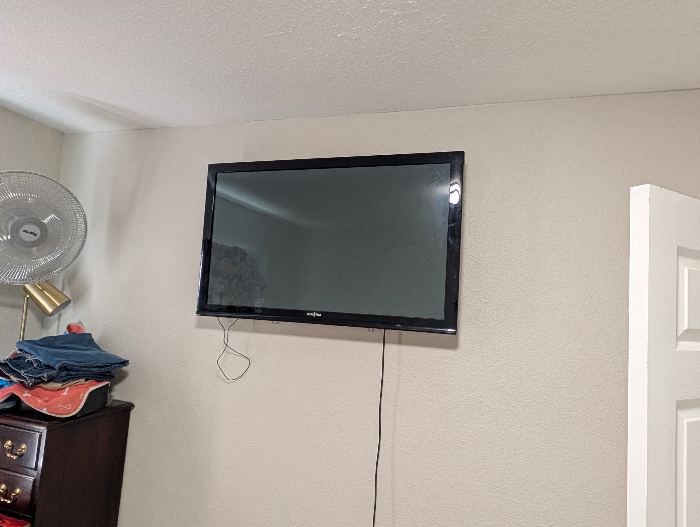 Wall-Mounted Flat Screen TV